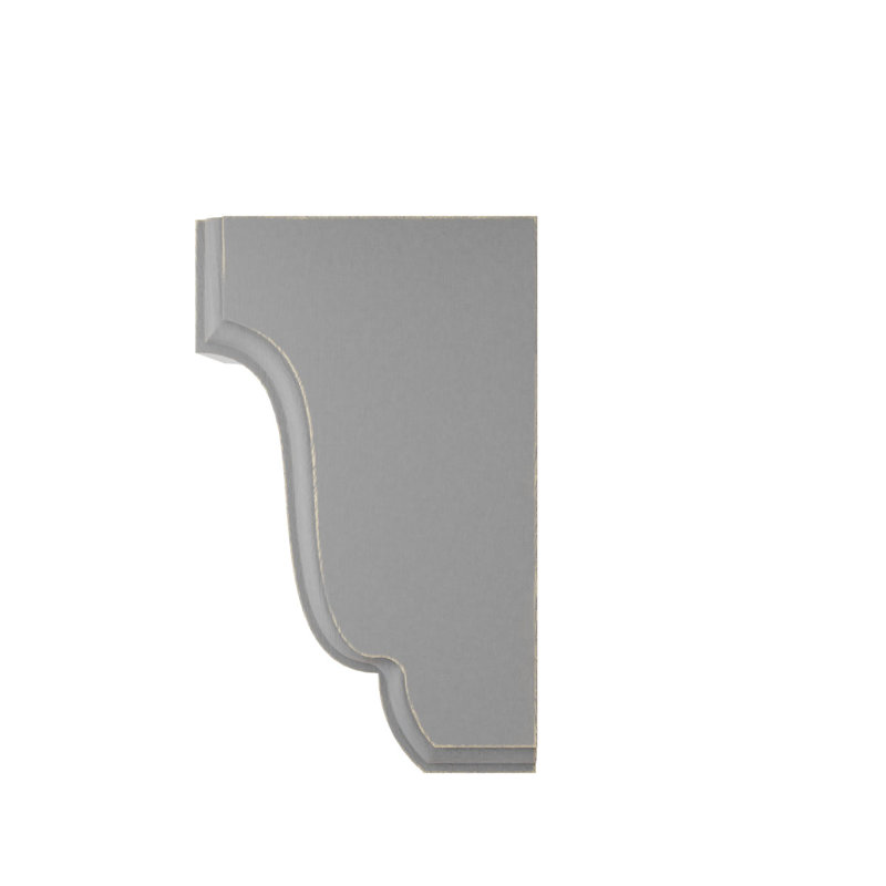 Corbel/support décoration rétro en bois Capistrano Mission, H 6,5 po x l 3,5 po x P 4 po, Galet