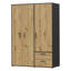 Taneem 3 Door Manufactured Wood Wardrobe