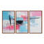 Subtil pastel rose Strokes - ensemble d'art abstrait mural-108313787-108313793