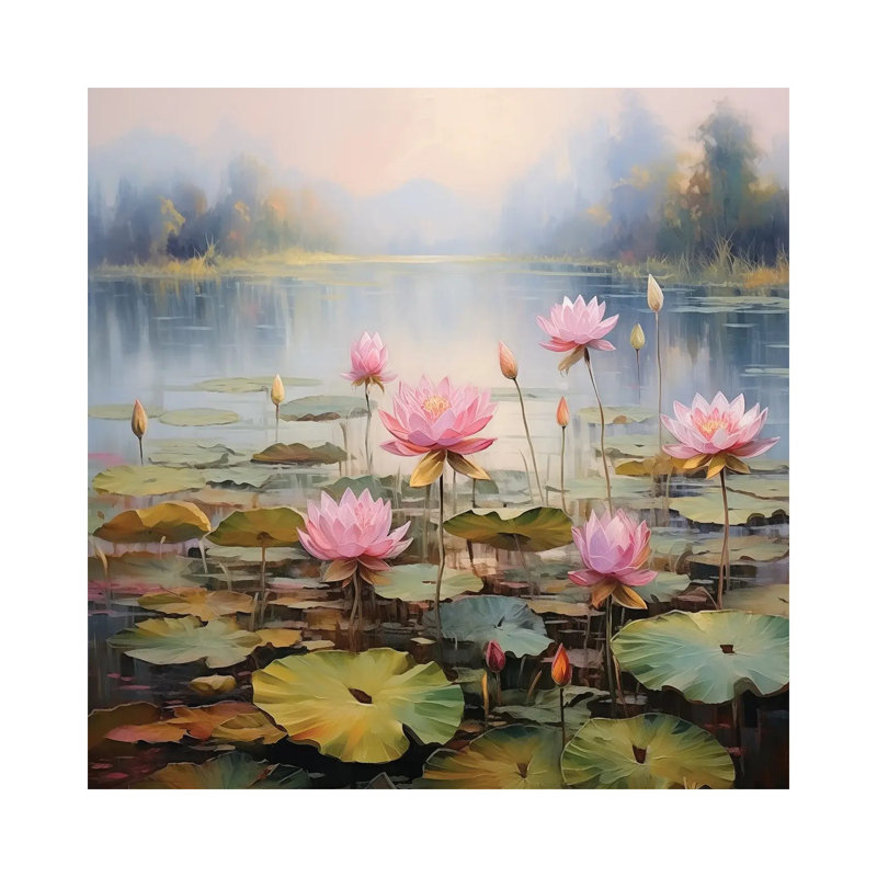 Peach Evening III - Wall Art Print, 37" H x 37" W, Wrapped Canvas, Does Not Apply