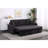 Lambswool Pull Out Sleeper Sectional Sofa With Storage Chaise-1622880304