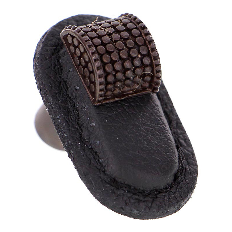 Tiziano Rectangular Knob, Black, Oil-Rubbed Bronze