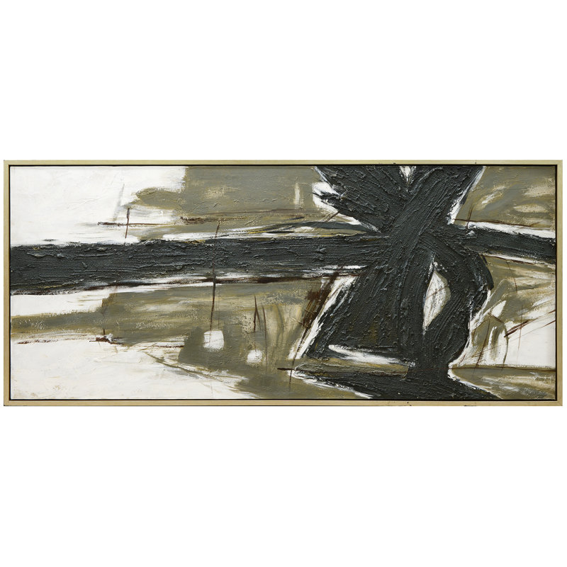 "Connection I", art encadré peint à la main - cadre de 1,5 pouce