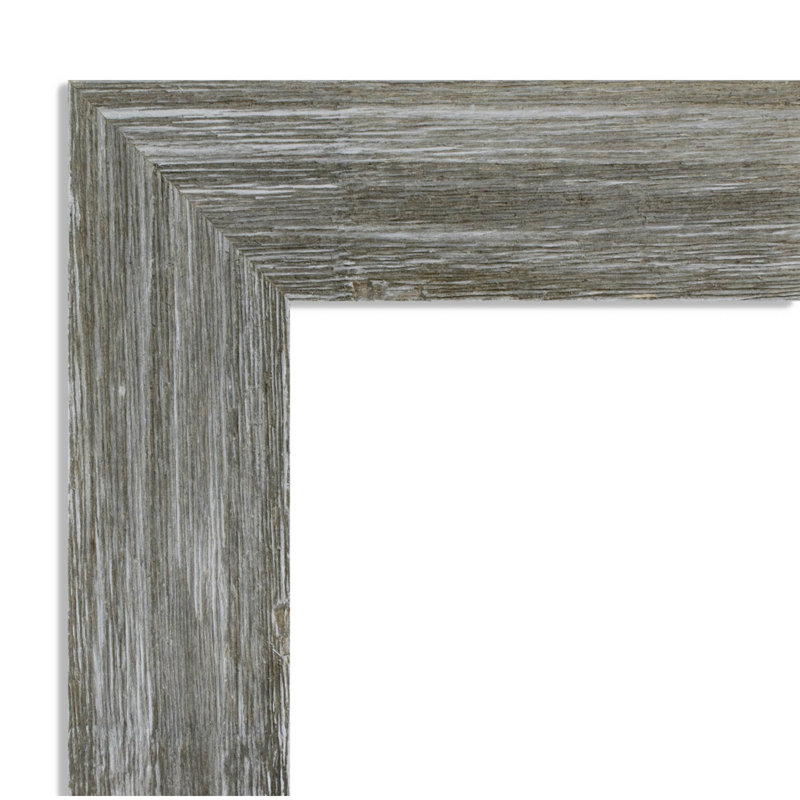 Miroir de salle de bain Fencepost, H 29 po x l 41 po, Gris