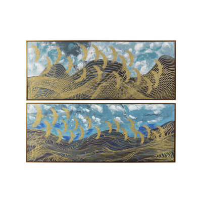 Birds - 2 Piece Painting on Canvas
