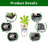 Square Planter for Indoor or Outdoor Use, 22-Inch High Faux Rattan Design Flower Pot with Automatic Watering System for Porch, Patio, Backyard, Makes Keeping Flowers Easier (Pack of 2)-1354754281-1354754280