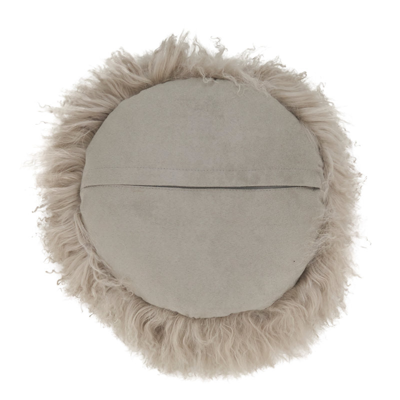 Coussin Mongolian, Brouillard, H 13 po x l 13 po