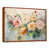 Toile avec cadre flottant brun