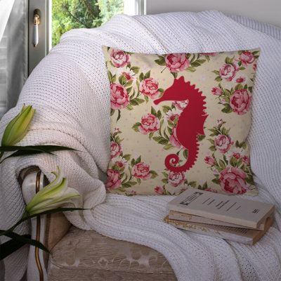  Coussin décoratif hippocampe 14 po