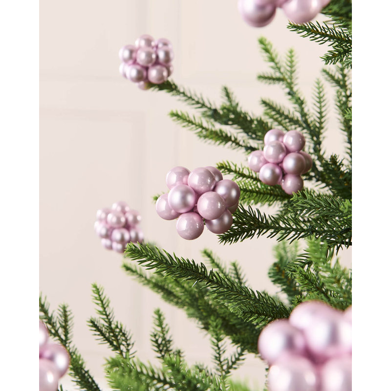 11cm Polystyrene Bauble, Pink