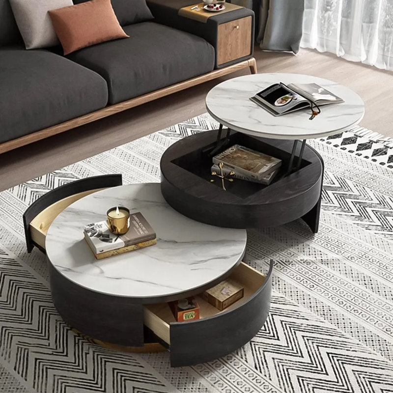 Table basse gigogne, Noir
