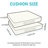 Outdoor Square Chair Cushions, 2-Piece Set,16x16x3 Inches, Splash-Proof & UV-Resistant Patio Cushions with Carrying Handles & Securing Straps, Blue-963065213-1000387608