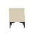 Amara 20" W Modern Nightstand with 1 Full Extension Drawer and Metal Legs in Cream and Light Oak-1723044002