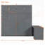 Grand lit escamotable mural avec bureau, tablettes de rangement et grandes armoires pour une utilisation polyvalente et peu encombrante-275115774