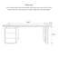 Creamy Modern Desk with Three Drawers-1945578619