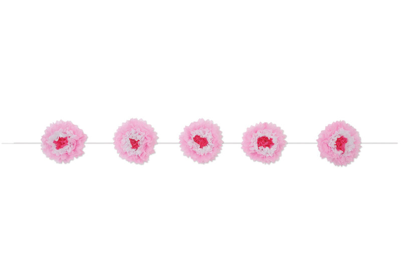 Paper Banners & Streamers, Pink/White