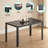 Latoyta Modern 5-Piece Rectangular Glass Top Dining Set with Cushioned Chairs-913626773