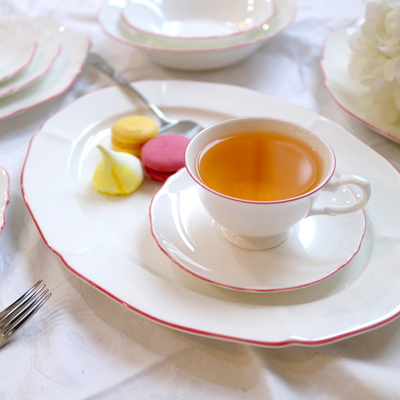 Amelie Bone China Teacup, Roseate