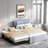 Upholstery Platform Bed With Multifunctional Trundle-801176939