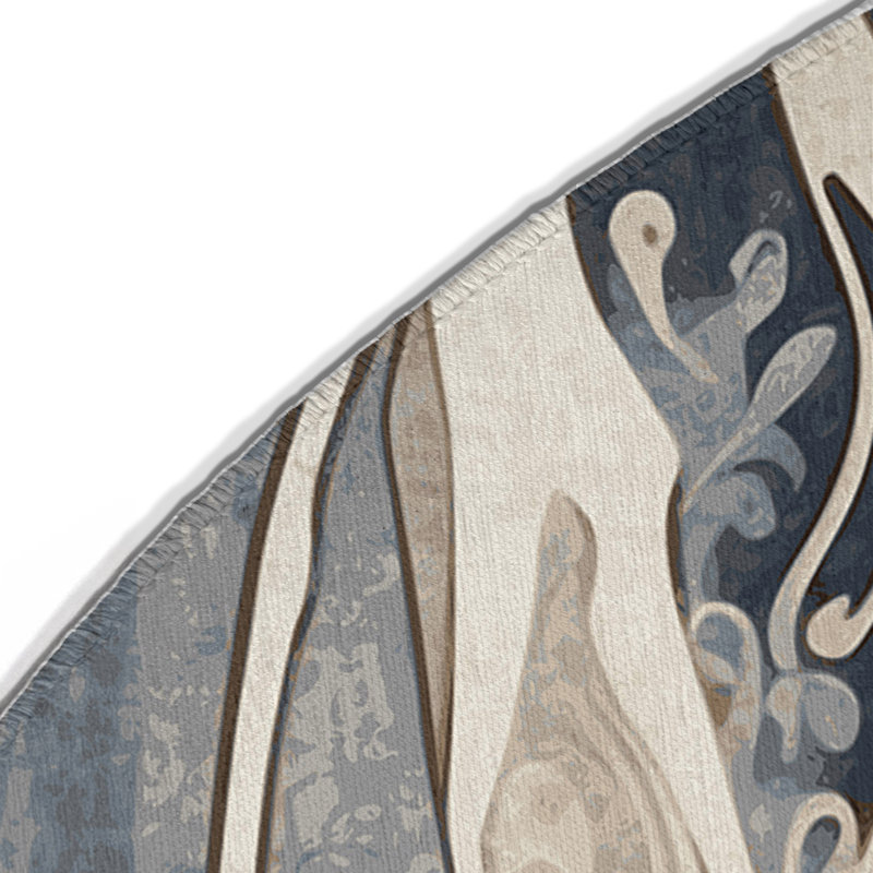 Eternal Blossom Indoor And Outdoor Area Rug, Round 5'