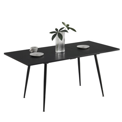 Extendable Metal Base Dining Table