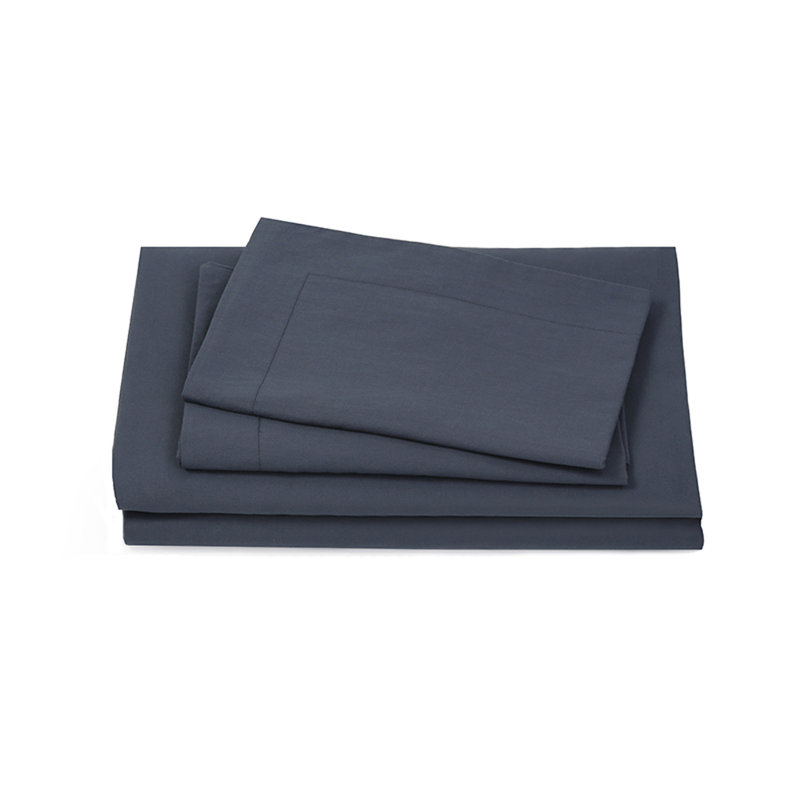 Percale Ombre Sheet Set, Ombre Blue, Twin Sheet Set with 1 Pillowcase