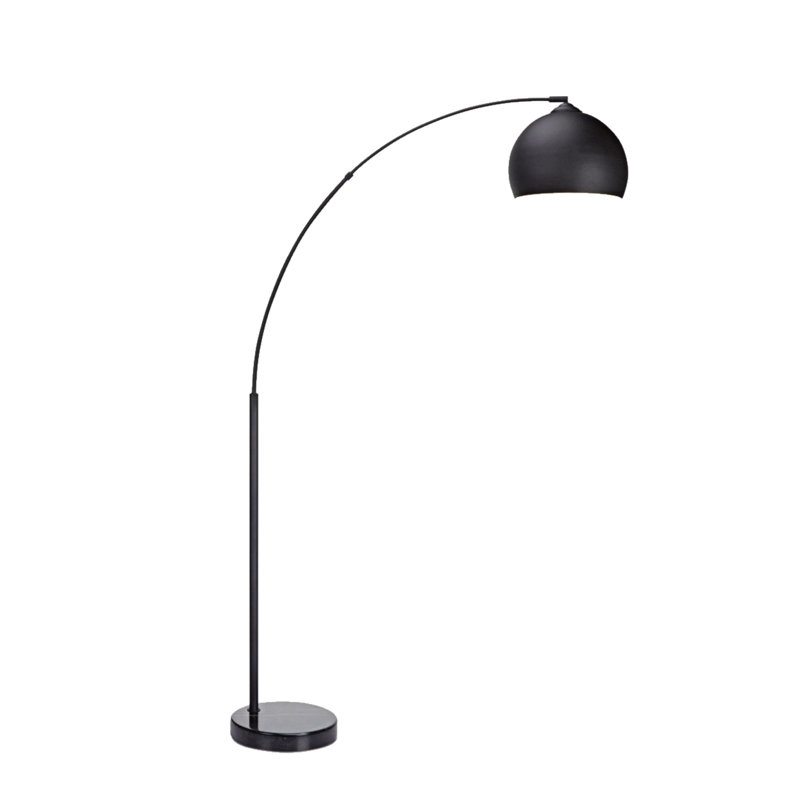 72'' Arched Floor Lamp Set, Black