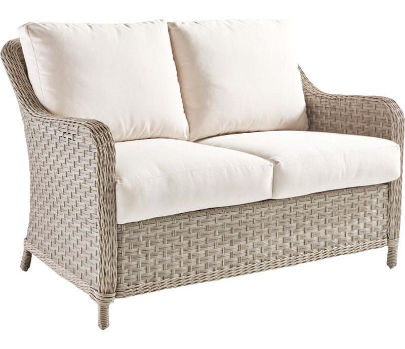Causeuse Sky avec coussins, Cast Shale Sunbrella® Plainweave