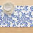 Table Runner, 100% Cotton, 16X108", Swirly Blue Vines-1524522733
