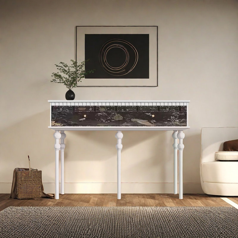 Console Retro Minimalist, Blanc