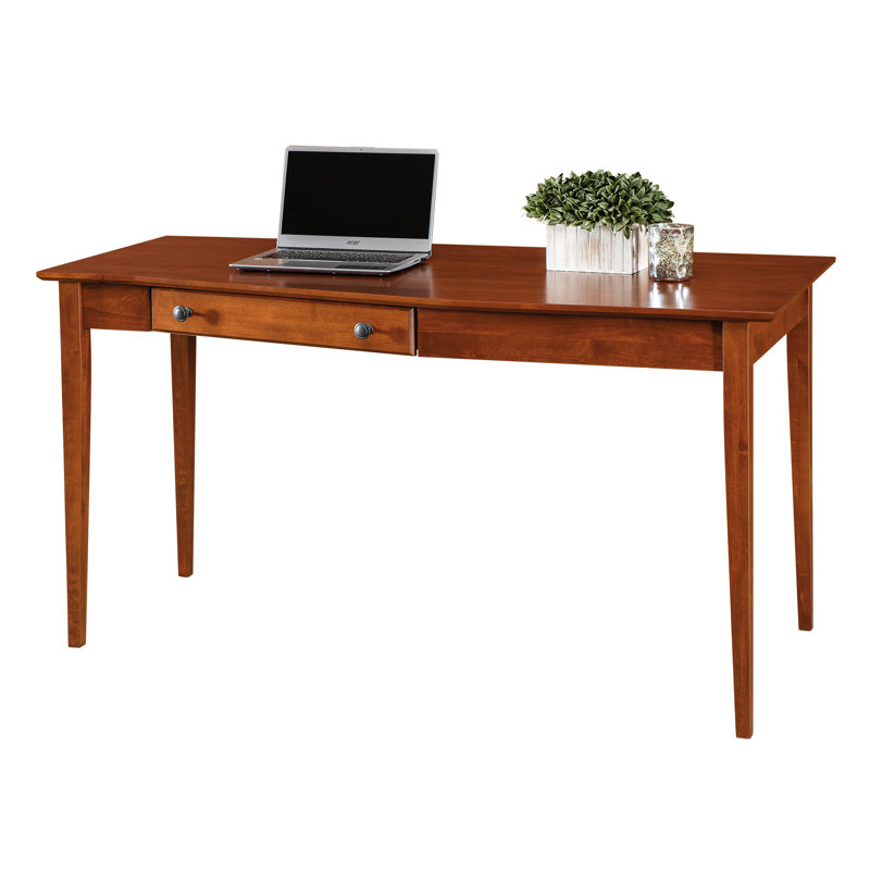 Malani American Built Solid Wood Writing Desk, Antique Cherry
