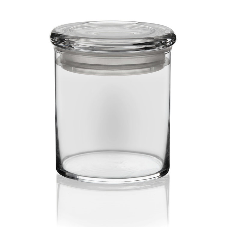 Libbey Stack It Small Glass Storage Containers with Lids, Set of 4