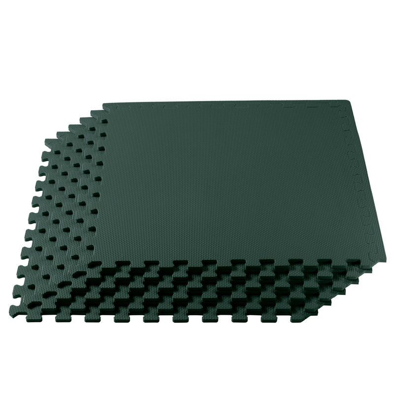 Carrelage de sol en mousse 1/2 po 1/2 (100 tuiles), Vert