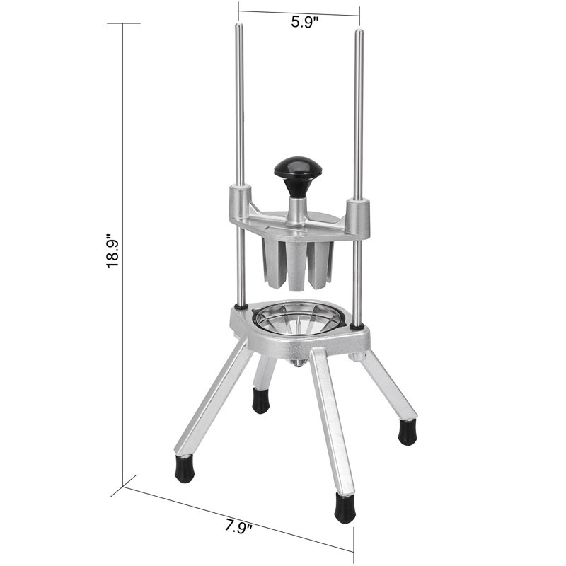 VEVOR 8-Section Lime Slicer Wedger Cutter, Stainless Steel Blade Fruit Lime Slicer, Lemon Cutter For Home Bar Restaurant