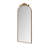 58"X24" Arched Full Body Mirror With Vintage Ornate Carved Applique On Top, Hanging Wall Mounted Mirror, For Living Room Bedroom Retro Home Decor Mirror, Bronze-327147875