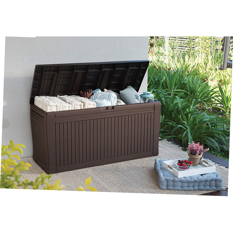Keter Comfy Outdoor Storage Box 270l Brown