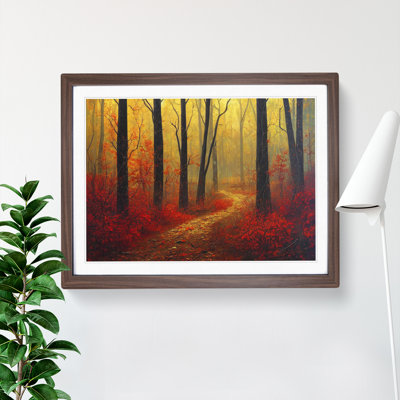 Autumn Forest View Vol.2 1 Piece Single Picture Frame Wall Art
