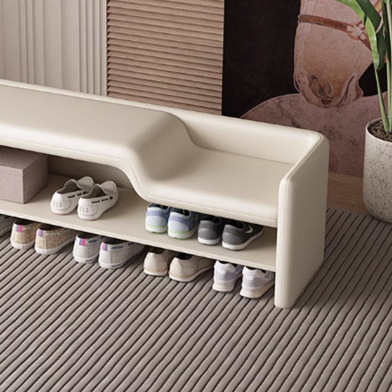 Tabouret d'entrée pour chaussures, Beige