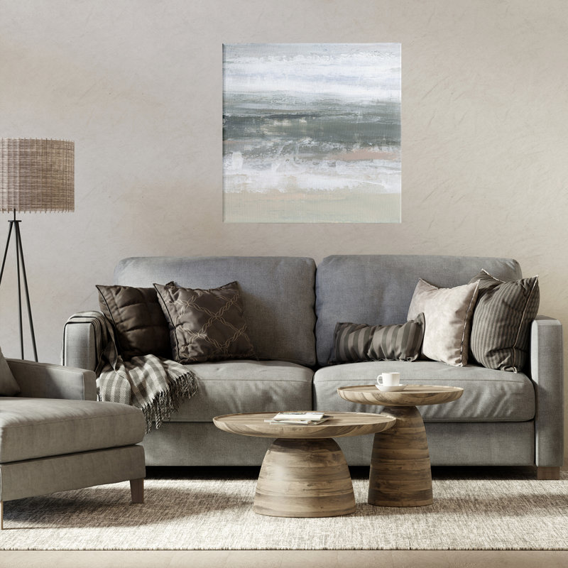 Toile Subdued Pastel Tides, design par Ethan Harper, H 24 po x l 24 po