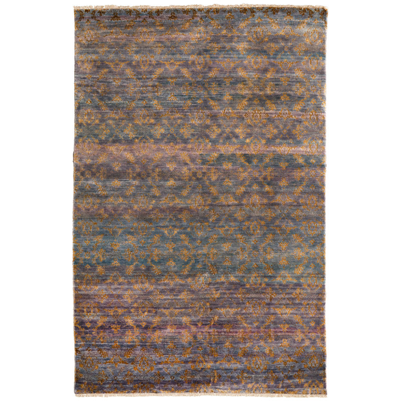 Tapis bleu Tesoro II, Rectangle 5 pi 6 po x 8 pi 6 po