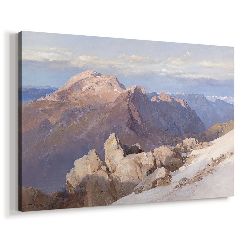 Mountain Landscape-Edward Theodore Compton-Gallery Wrapped Canvas-1900, 32 x 48