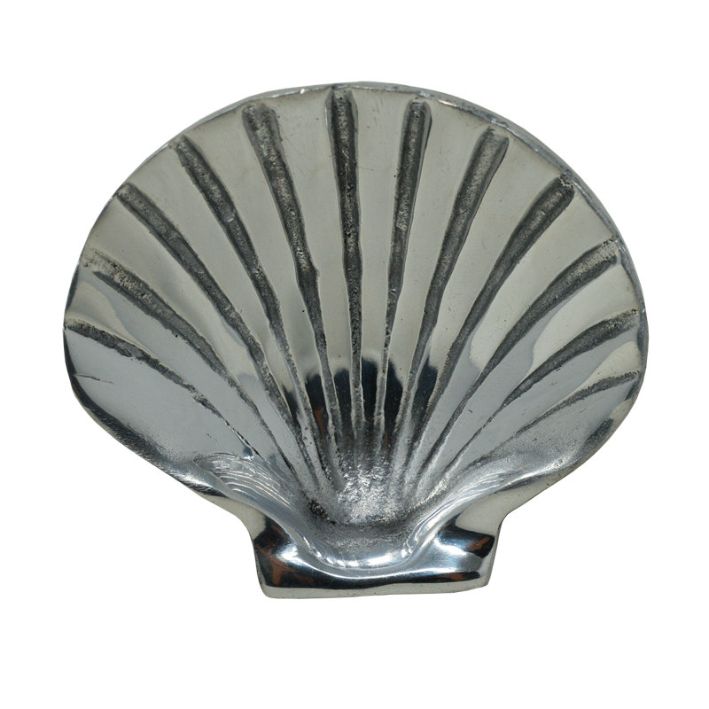 Plateau à anneaux en coquillage étain