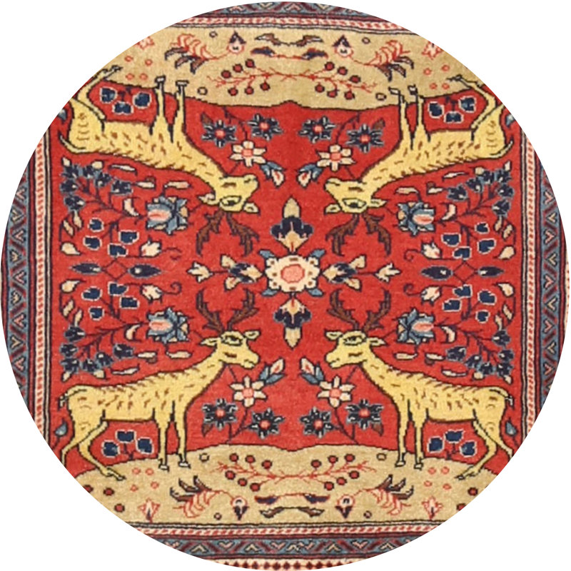 Oriental Indoor Rug, Round 3'
