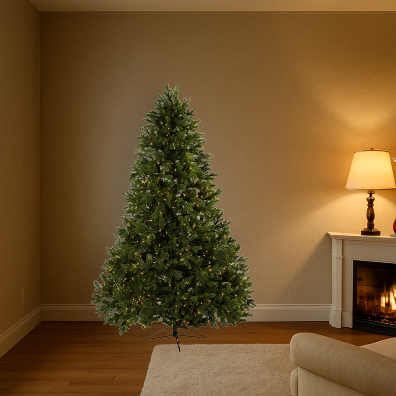 Sommer 90' H Lighted Artificial Fir Christmas Tree