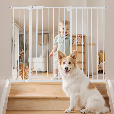 Baby Gate 26-40 Inches Adjustable Width 36 Inches High Dog Gate