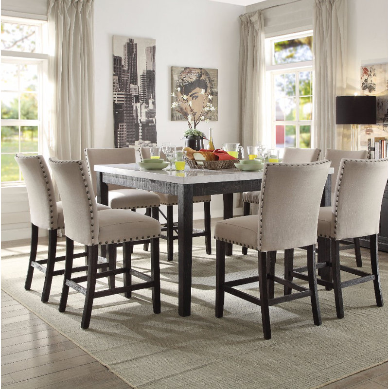 Lefler Marble Top Dining Table