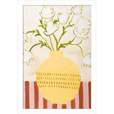 Yellow Vase Print by Design Fabrikken