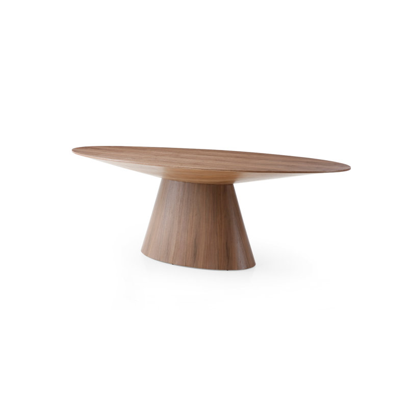 Contemporary Otago Walnut Oval Dining Table for Six