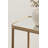 Dorman Mirrored Narrow Side Table with Storage Rack
