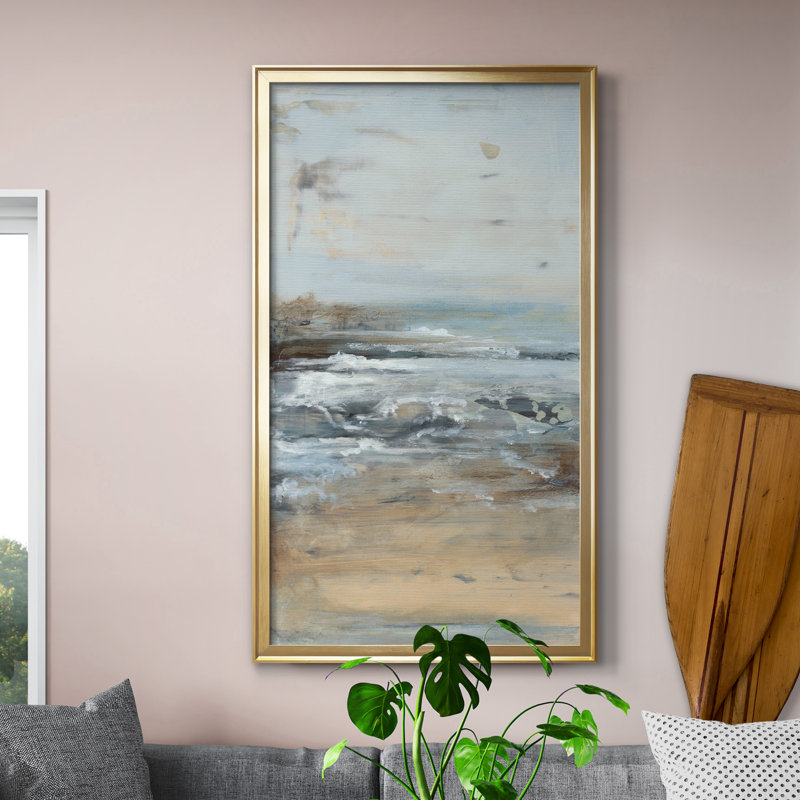 Just Be I - Peinture sur toile encadrée, H 22,5 po x l 42,5 po x P 1,5 po, Doré